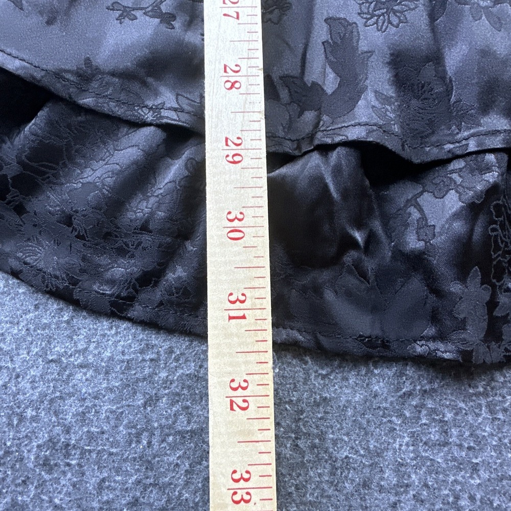 Allison & Kelly Dress Womens Small Black Puff‎ Sleeve Corset Tie Silk Event New - Picture 4 of 13